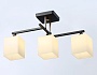 TR303114/3 BK/FGD/FR черный/золото/белый матовый E27/3 max 40W 490*260*290