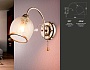 TR3195 GD/CL/FR золото/прозрачный/белый матовый E27 max 40W 190*110*290
