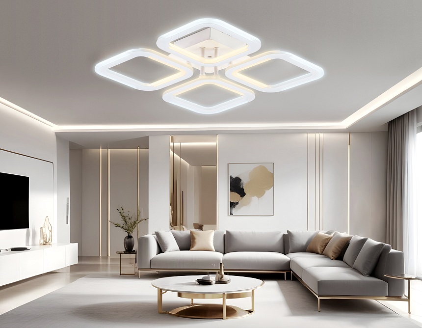 FA8947/4 WH белый 38W 3000-6000K 360*360*92 (ПДУ ИК)