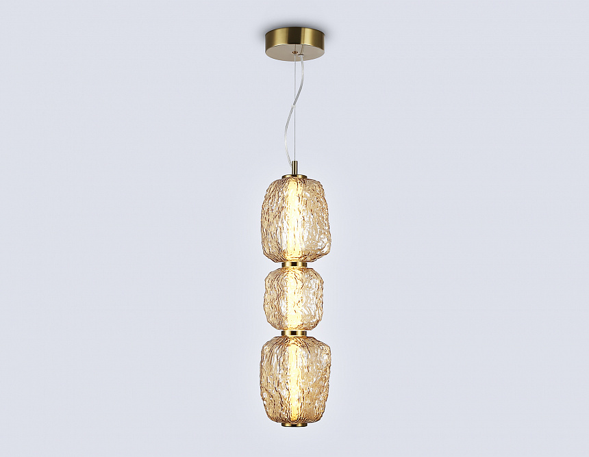 LH30102 SB/TI бронза/янтарь 23W 3000K 140*140*1760