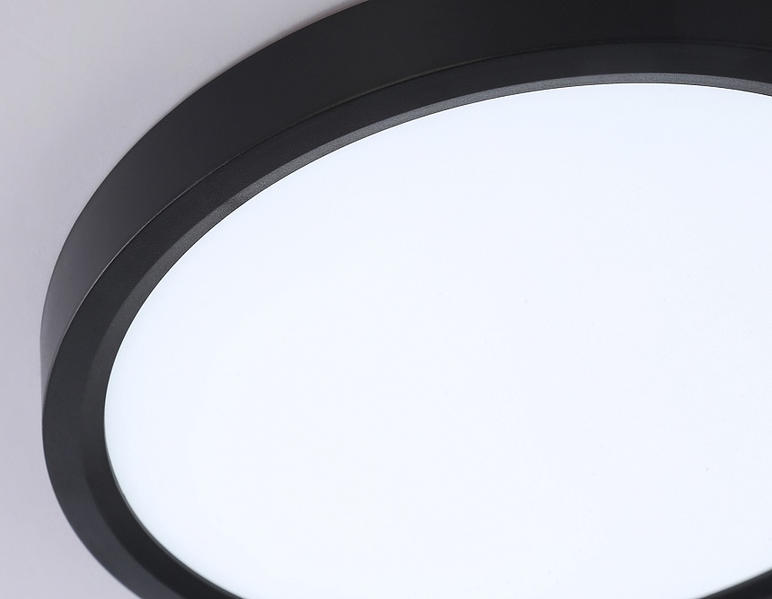 FZ1902 BK черный IP54 13W 3000K-6500K CCT-переключатель D230*25 (Без ПДУ)