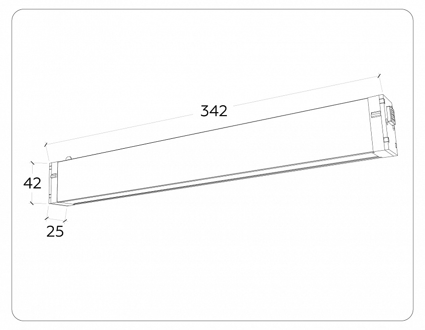 GL1271 WH белый IP20 15W 3000K-6400K 220V 120° 342*25*42 (Без ПДУ)