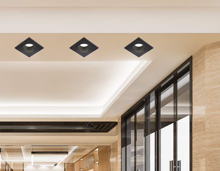 TN102828 BK/BK черный/черный GU5.3 92*92*50