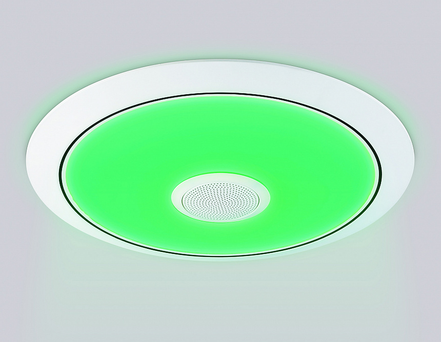 FZ710 WH белый IP20 40W 3000-6500K+RGB Music 370*56 (ПДУ ИК)