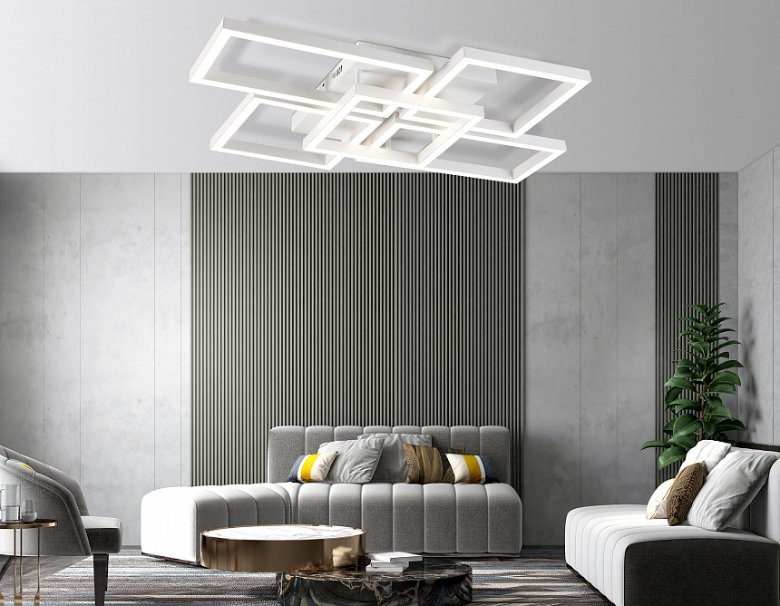 FA1011/4+1 WH белый 90W 3000K-6400K 710*490*95 (ПДУ ИК)
