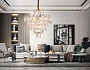 TR5233/12 SGD/CL/FR золото/прозрачный/белый матовый E27*12 max 40W D600*610