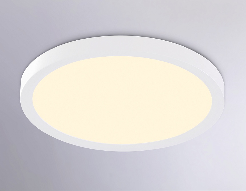 FZ1903 WH белый IP54 20W 3000K-6500K CCT-переключатель D300*25 (Без ПДУ)