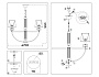 LH71251/5 BS/WH латунь/белый E14/5 max 40W D700*990