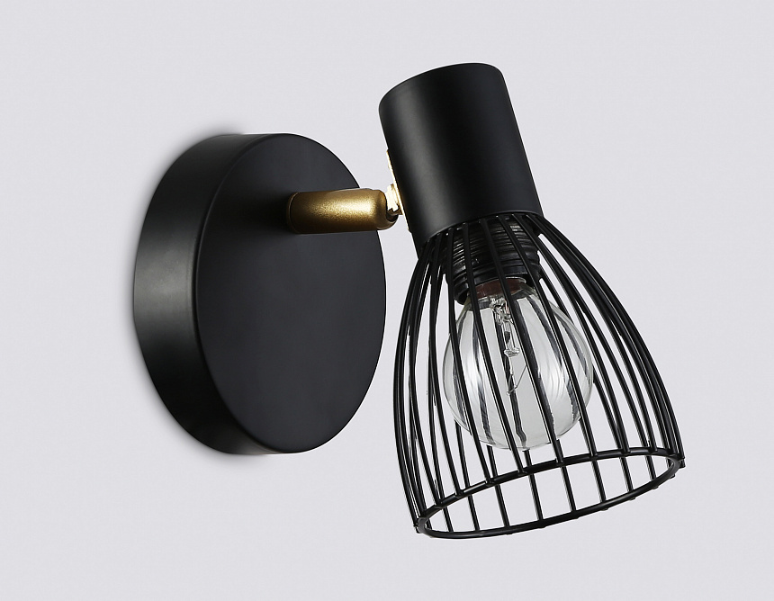 TR8659 BK/GD черный/золото E14 max 60W 160*100*145