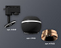 XT1102006 SBK/PPG черный песок/золото розовое полированное GU5.3 LED 3W 4200K (A2521, C1102, N7035)