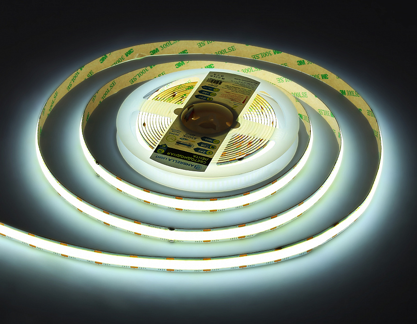 GS4803 COB 616Led/19W m/ 24V IP20 6500K/ 5m*12mm*2mm (2 конт.)