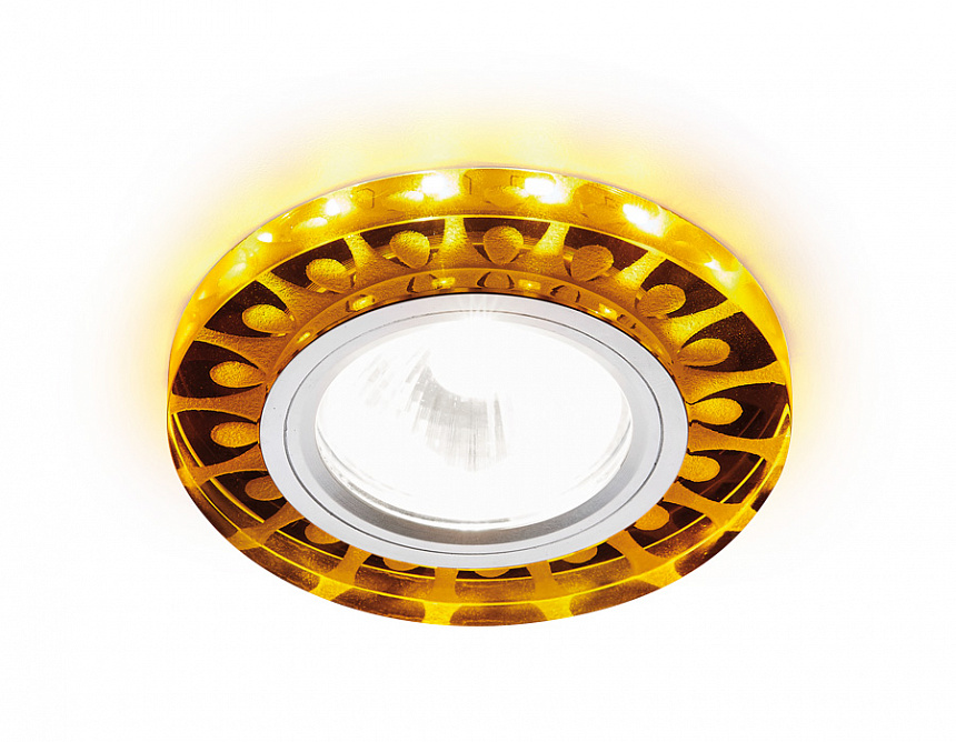 S219 WH/CH/YL матовый/хром/MR16+3W(LED YELLOW)