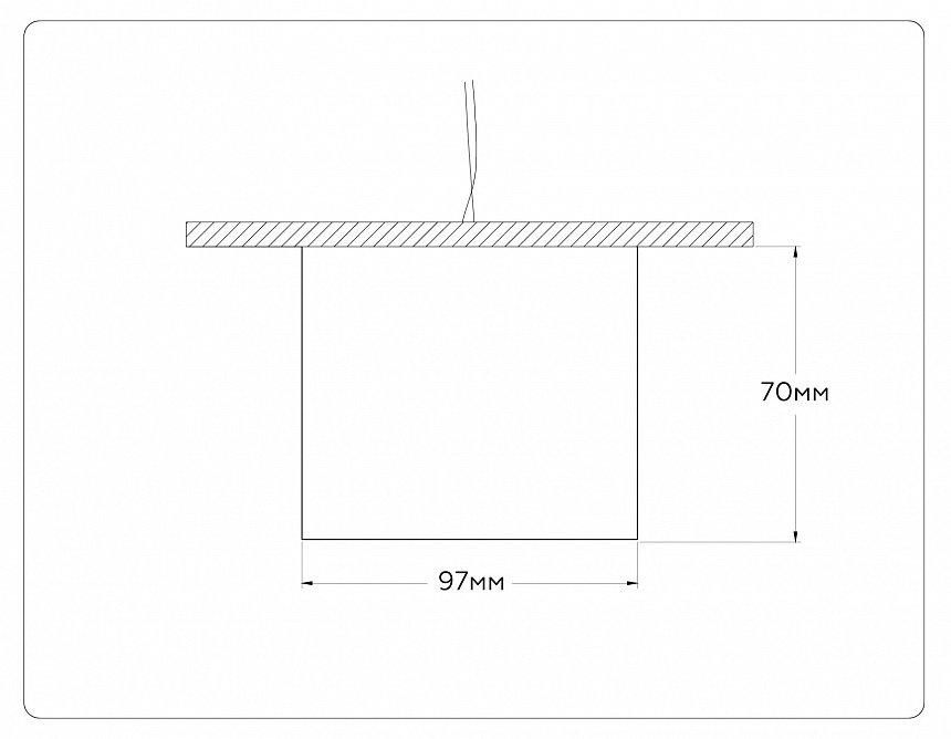 TN52887 SBK/SGD черный песок/золото песок GX53 max 12W D97*70