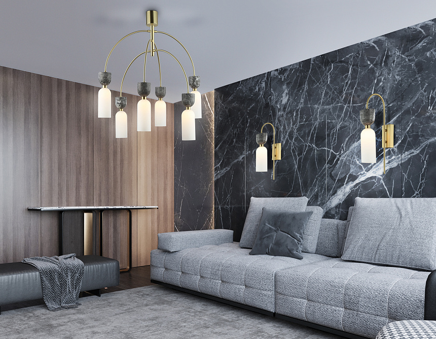 LH53335 GD/WH золото/белый G9 max 25W 200*80*415