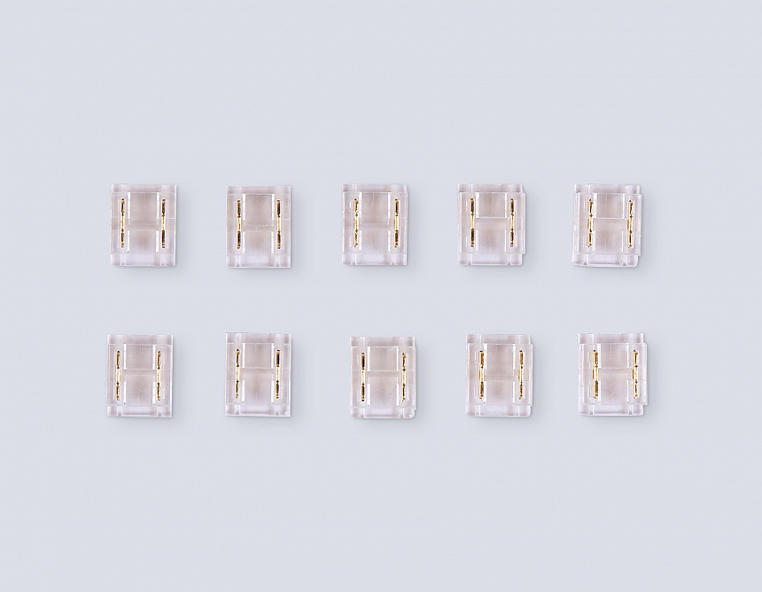 GS6361 Соединитель прямой COB 12/24V для лент 8/10mm  (2 конт.) (10шт)