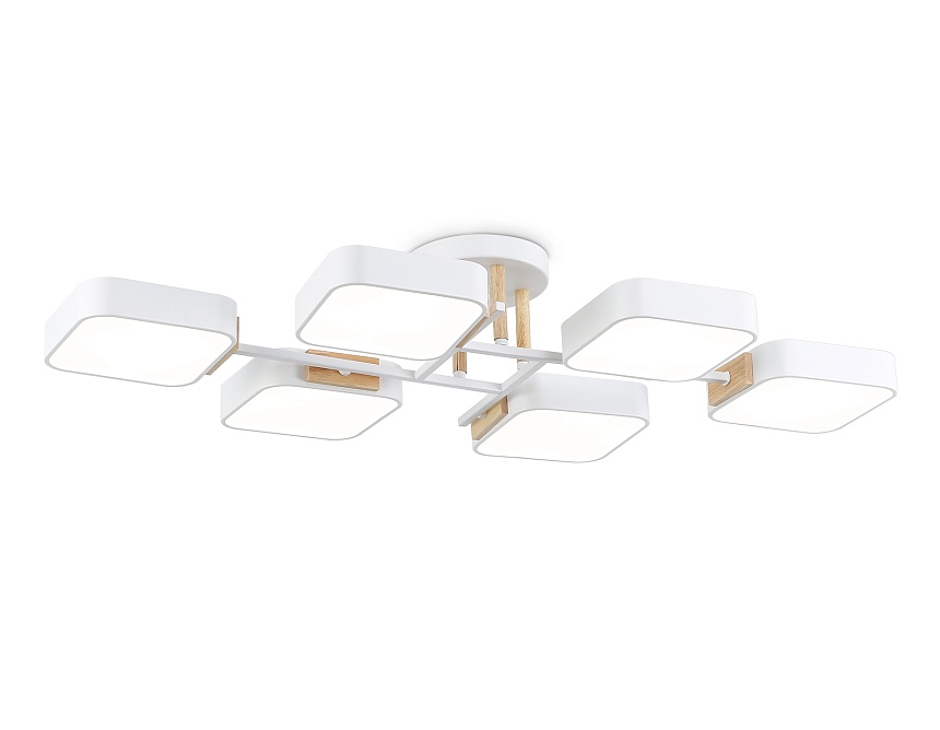 FL4886/6 WH/WD белый/дерево 108W 3000-6000K 850*430*140 (без ПДУ)