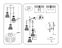 TR3402/3 FGD золото E27/3 max 60W D345*1000