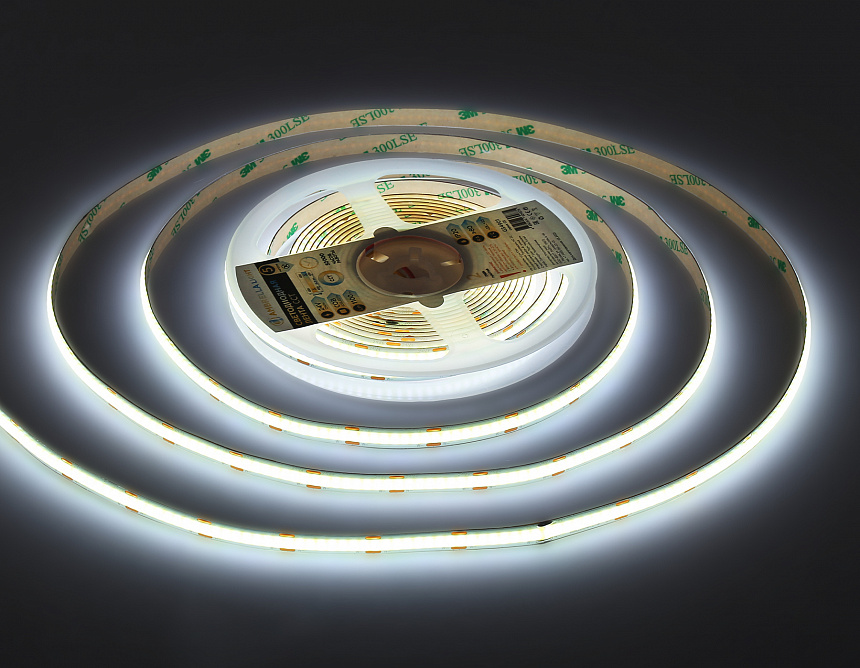 GS4901 COB 608Led/ 12W m/ 24V IP20 CCT 3000-6500K/ 5m*8mm*2.2mm (3 конт.)