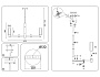 LH55501/6 SN/BK/CL сатин никель/черный/прозрачный E14*6 max 40W D570*760
