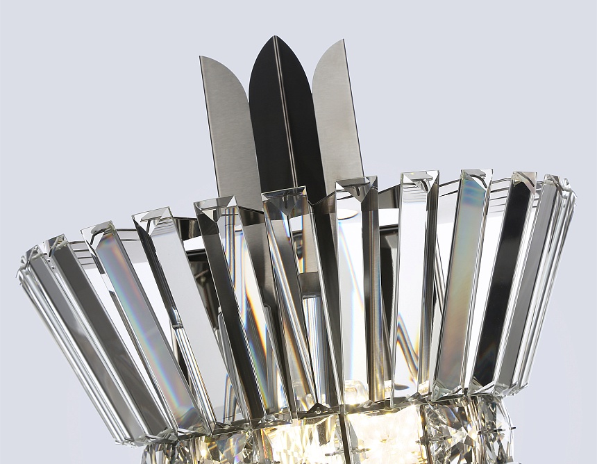 LH41032/2 BK/CL черный/прозрачный E14*2 max 40W 310*180*460