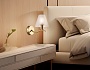 LH57095 BS/FR латунь/белый матовый E14 max 40W 230*140*200