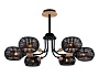TR80167/6 BK/LWD черный/светлое дерево E14/6 max 40W D690*370