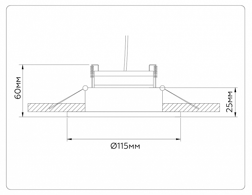 TN52336 SBK/GBK черный песок/черный глянец GX53 max 12W D115*25