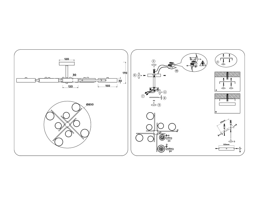 FL516338/8 WH/CP белый/медь 120W 3000-6000K D850*170 (без ПДУ) FL516338/8 WH/CP белый/медь 120W 3000-6000K D850*170 (без ПДУ)