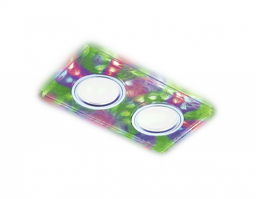 S234/2 W/CH/M белый/хром/MR16+3W/2MR16+6W(LED MULTI)