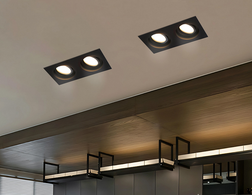 TN102760/2 BK черный IP20 GU5.3/2 200*100*32