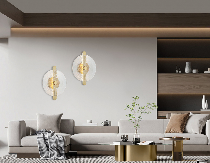 LH31143 BS/CL латунь/прозрачный 13W 3000K 280*70*350