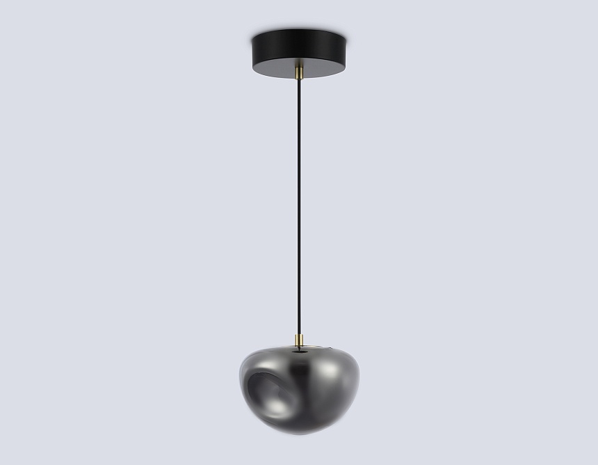 LH12001 BK/GD/SM черный/золото/дымчатый 6W 3000K D180*145