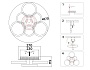 FA3844/3+3 WH белый 102W 3000K-6400K+RGB D670*115 (ПДУ РАДИО 2.4G)