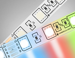 GS2202 5050 60Led/ 14.4 m/ 12V IP20 RGB/ 5000*10*1.87mm (4 конт.)