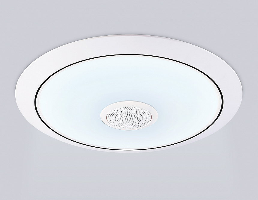 FZ710 WH белый IP20 40W 3000-6500K+RGB Music 370*56 (ПДУ ИК)