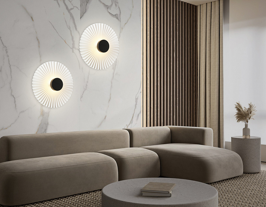 LH72641 BK/WH черный/белый 6W 3000K D300*100