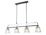 TR303244/4 BK/CH/SM/FR черный/хром/дымчатый/белый матовый E27*4 max 60W 870*120*780