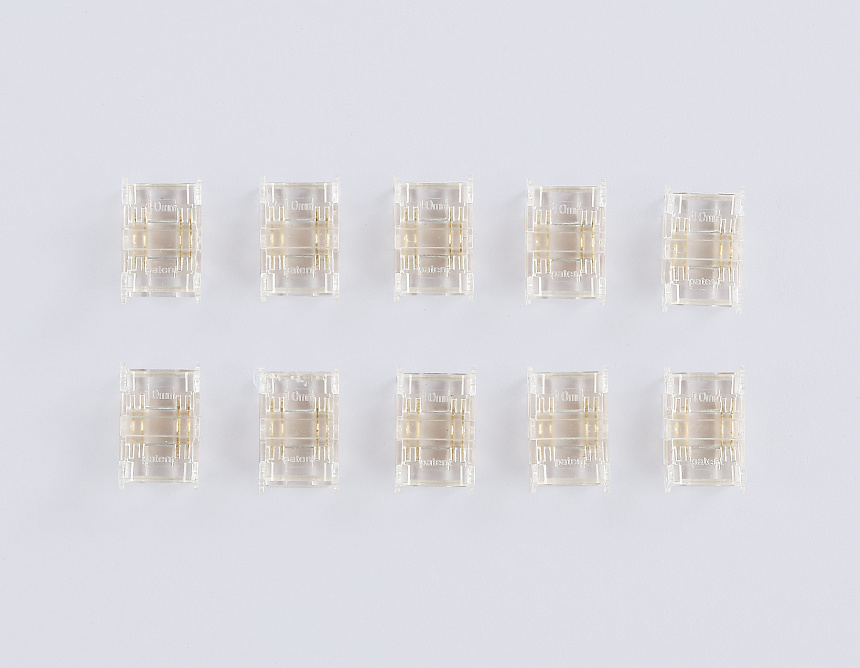 GS6371 Соединитель прямой COB RGB 12/24V для лент 10mm (4 конт.) (10шт)