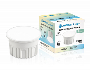212002 Лампа LED MR16-DD 9W IC 4000K 220-240V 100°