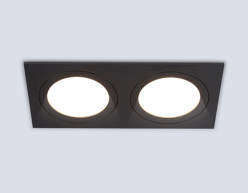 TN6615/2 BK черный IP44 GX53/2 max 15W 215*110*24