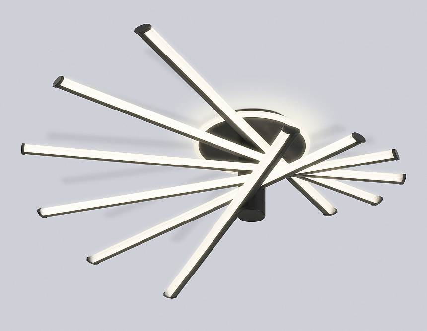 FL6232 BK черный 96W 3000K-6400K 605*605*200 (ПДУ ИК)