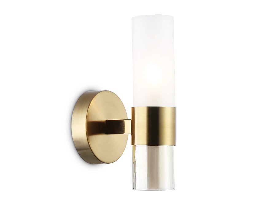 LH55116 BS/FR/TI латунь/белый матовый/янтарь E14 max 40W 130*100*225