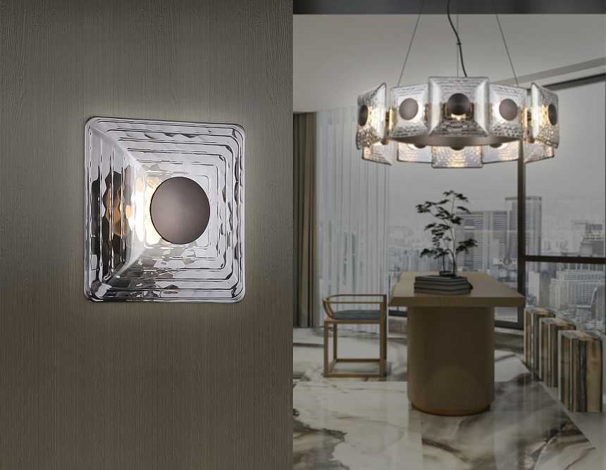 LH31037 GR/SM серый/дымчатый 6W 3000K 150*150*85