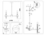 LH55353/14 BK/CGD/CL черный/золото/прозрачный G9/14 max 30W D750*690