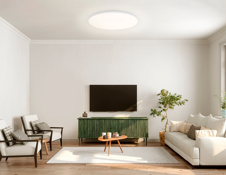 FZ2003 WH белый IP54 30W 3000K-6500K+RGB Wi-Fi Алиса/Tuya/Smart Home/Alexa D450*60 (ПДУ ИК)