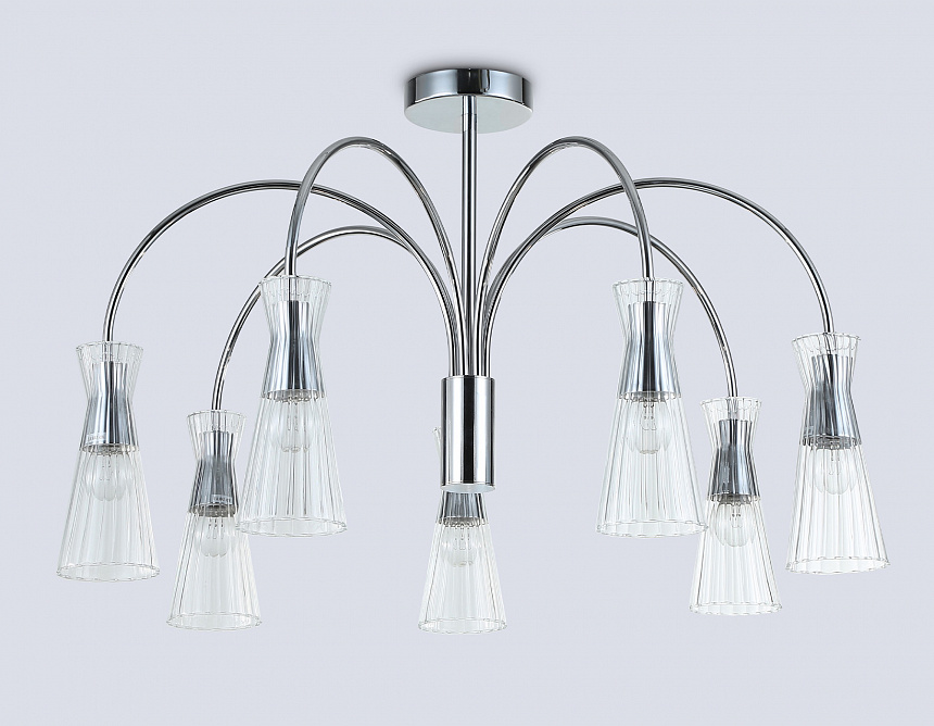 LH55653/7 СH/CL хром/прозрачный E14*7 max 40W D745*460