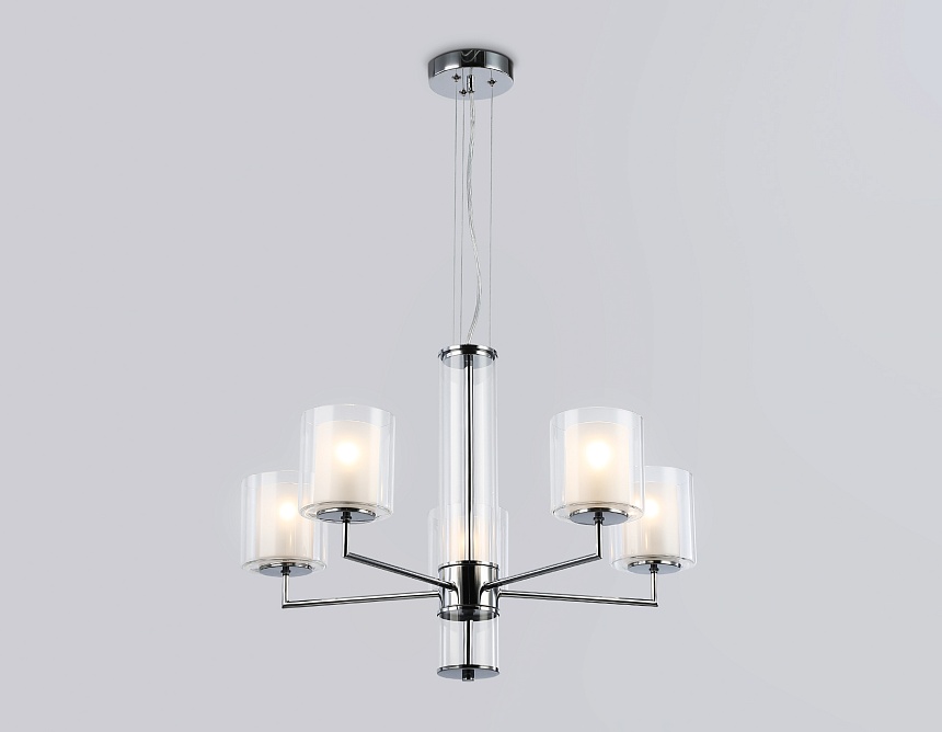 LH56001/5 СH/FR хром/белый матовый E14*5 max 40W D640*1260