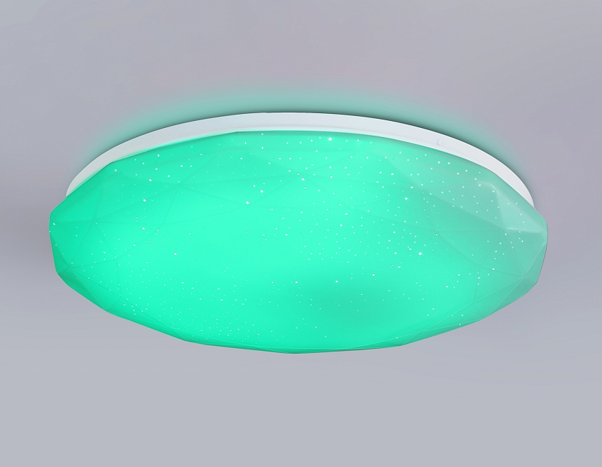 FZ418 WH белый IP20 66W 3000K-6500K+RGB D480*65 (ПДУ ИК)