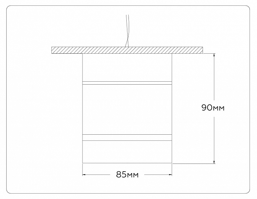 TA1445 BK/FR черный/белый матовый GX53 max 12W D85*90