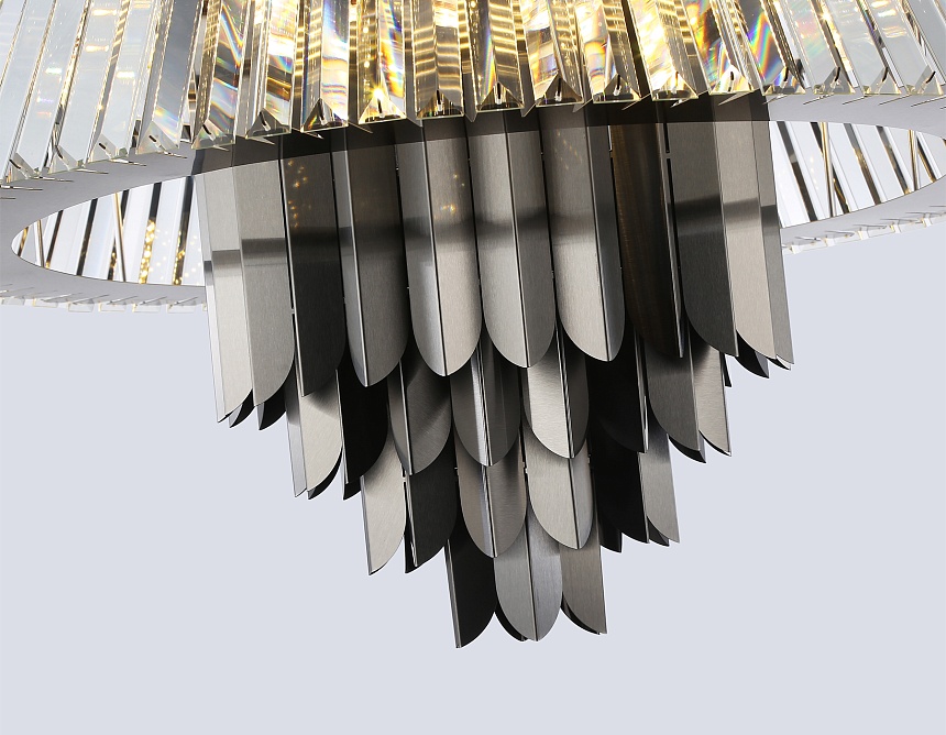 LH41026/18 BK/CL черный/прозрачный E14*18 max 40W D700*750